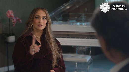 Jennifer Lopez told Lee Cowan she’s often felt like an underdog in Hollywood, struggling at times to be taken seriously and frequently misunderstood in the public eye. Still, she said she’s learned to stay grounded: “I grow, but I don’t change.” | CBS Sunday Morning