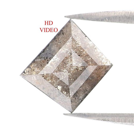 1.05 Ct Natural Loose Kite Shape Diamond Salt and Pepper Kite Cut Diamond 7.70 MM Natural Grey Color Diamond Kite Rose Cut Diamond LQB6350 - Etsy Canada