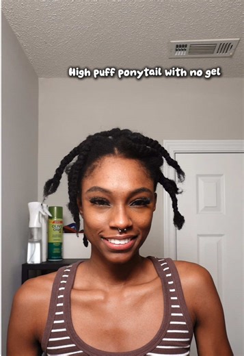 High Puff Ponytail Tutorial for 4C Hair