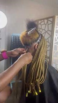 Knotless Braids Tutorial | Color 27 & 4 Blend 💛🤎 | Beginner Friendly#braids #hairstyles #haircare
