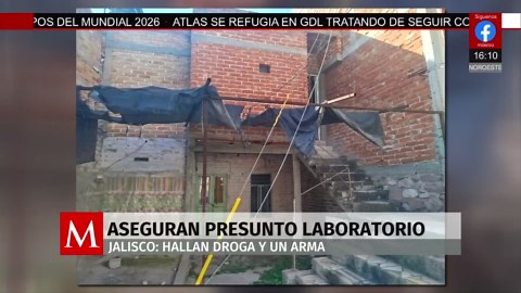 Aseguran inmueble presuntamente ocupado como laboratorio clandestino en Jalisco