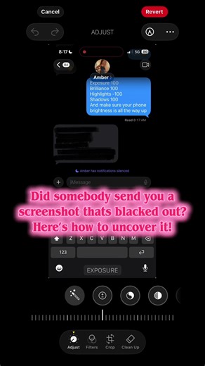 How to Reveal Hidden Messages in Blacked Out Screenshots