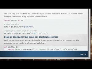 Constructing a Pairwise Distance Matrix Using Custom Metrics in Python