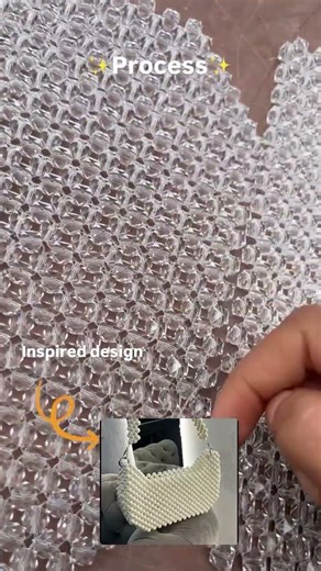Process of handmade beaded bag tutorial #handmade #bagsonline