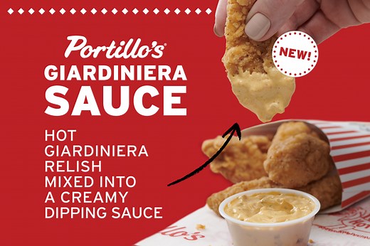 NEW! Portillo’s Giardiniera Sauce is here to bring the “zing!”