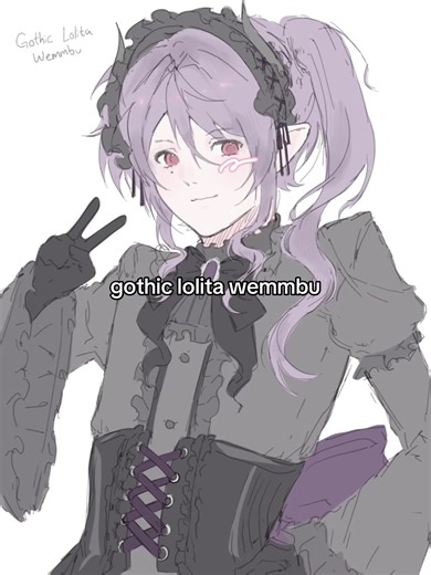 Gothic Lolita Dress Speedpaint Art Tutorial