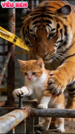 Hổ đại ca có thật sự tốt bụng?! #cat #cats