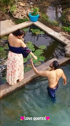 ❤Gf Bf Outdoor Bathing || Girlfriend Boyfriend Romance || WhatsApp Status Tamil❤ || #youtubeshorts