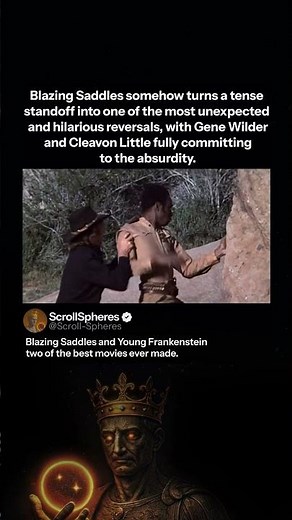 Blazing Saddles White Hoodie Scene - Gene Wilder