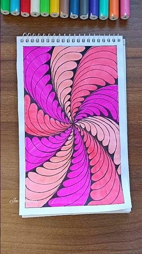 Easy 3D drawing tutorial #shorts