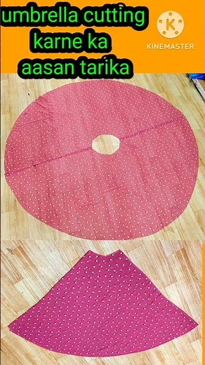 Double umbrella ghera cutting 👗 डबल घेरा कटिंग का बिल्कुल आसान तरीका#shorts #shortsfeed#viral