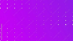 Purple gradient background with alternating white dots and squares in a grid pattern, seamless looping animation.