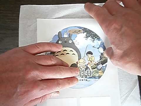 DVDラベルをいとも簡単に上手に貼る方法