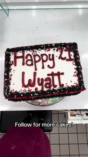 21st Birthday Cake! #21stbday #cakedecorating #cake #21 #fyp