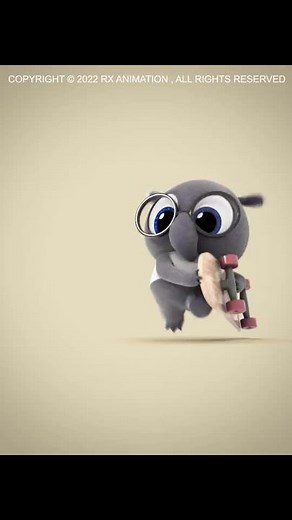 Skateboarding Tricks by a Cute Animated Owl Character