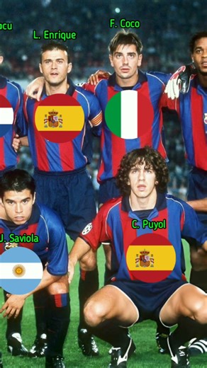 Barcelona Squad 2001 | Nations #barcelona #shorts