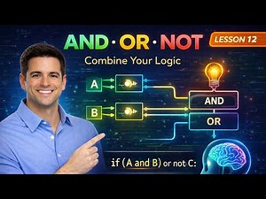 Python Logical Operators (AND, OR, NOT) Explained! | Python Course Part 12 (2026)
