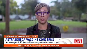 Jane Halton from the COVID-19 Coordination Commission says Germany, Italy, France, Spain and some other European countries are "overreacting" by suspending the AstraZeneca vaccine over blood clot fears. Latest updates: 7news.link/coronavirus | Sunrise