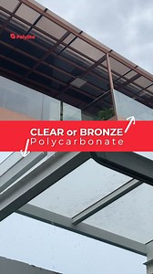 Clear and bronze are the two most popular colors for solid polycarbonate sheets. Which one do you like best? 🤔 Let us know in the comments below! #polycarbonateroof #polycarbonatesheet #polycarbonateroofing #skylightroof #polyliteph | Polylite Industrial Corp.