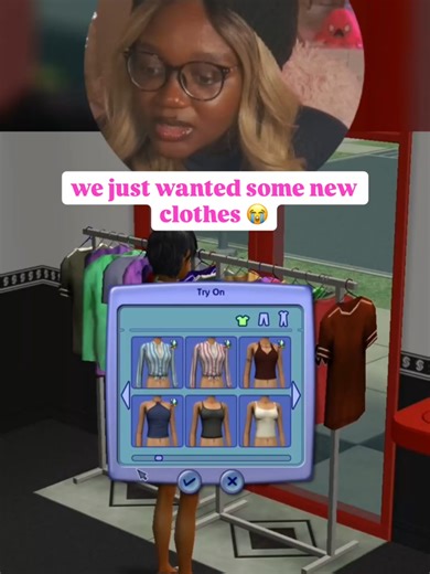 POV: shopping for clothes in the Sims 2 #sims #thesims #simstok #thesims2 #sims2