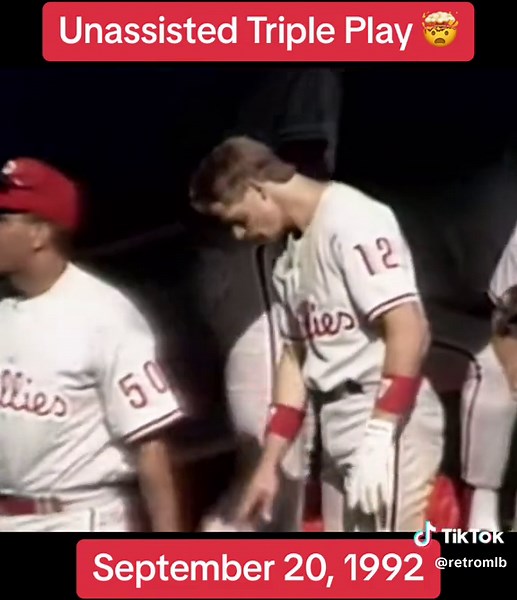 Mickey Morandini's Historic Unassisted Triple Play