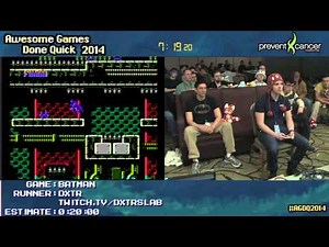 Batman NES :: SPEED RUN (0:10:34) Live by dxtr #AGDQ 2014