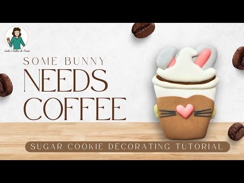 Some Bunny Needs Coffee! ☕🐰 Cutest Easter Bunny Mug Cookie Tutorial