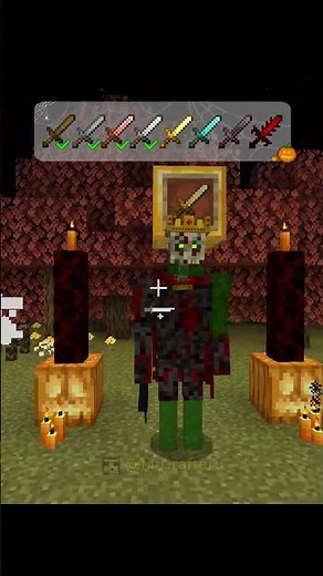 Minecraft Halloween moment: Sword Vs Mobs 🎃👻