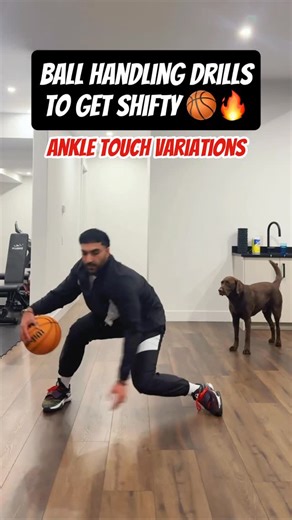 Coach SB🏀 on Instagram: "Shifty players know how to shift their weight, stay low, and unlock their hips🏀 These drills hit all of that and will level up your movement 🏀💯 Follow @sb_basketball_training for more basketball tips and drills🏀🔥 #basketballtraining #basketballdrills #ballhandlingdrills #handles #ballhandling"