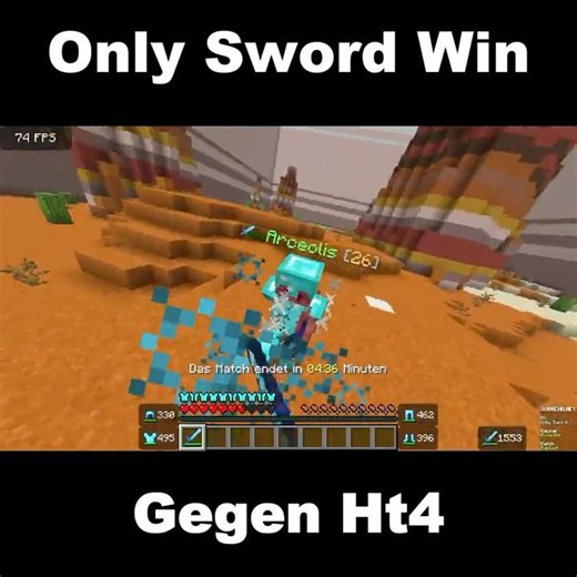 Only Sword Win gegen HT4 #minecraftpvp