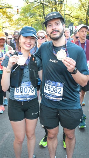 Samara Redway on Instagram: "WE DID IT! MARATHON COMPLETE!!! 🏅🎉 New York City it was an absolute pleasure to run through your five boroughs! And there’s no one I’d rather run them with @typicalgamer ❤️"