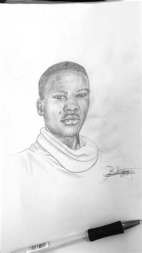 portrait au crayon #tuto #art #drawing