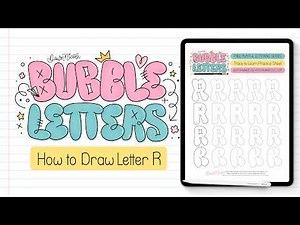 Bubble Letter R (4 Ways + Free Practice Sheet!)