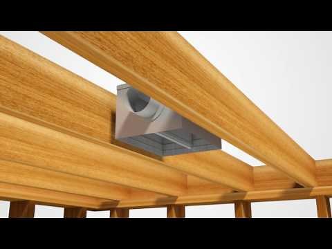 CFD7 UL Classified Ceiling Fire Damper Installation for Wood Joist Floor / Ceiling Assemblies