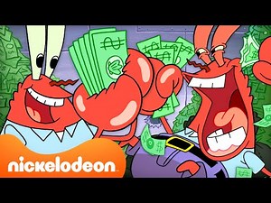 Mr Krabs Being the ULTIMATE Cheapskate 🤑 | SpongeBob SquarePants | Nickelodeon UK