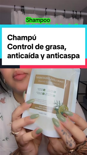 Champú en sobre – Control de grasa, anticaída y anticaspa, espuma rica y fina, cuidado diario del cuero cabelludo, apto para hombres y mujeres. #CapCut #tiktokshopjumpstart #shampoo #valentinesdaygift #valentinesday