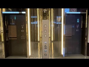 ［乗り場ボタン注目|GL階|お洒落］PARCO渋谷店2のエレベーター 2機まとめ / PARCO SHIBUYA2 MITSUBISHI Elevator