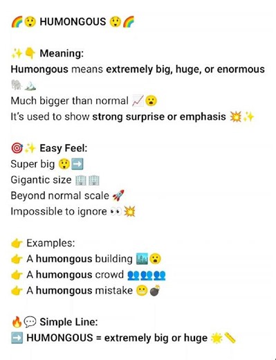 🌈😲 HUMONGOUS — Shockingly Big! 😲🌈