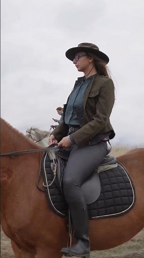 Beautiful girl on a horse - horseback riding
