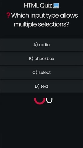 HTML Quiz (3 Questions) 💡 #shorts​​ #coding​​ #html​​ #quiz​​