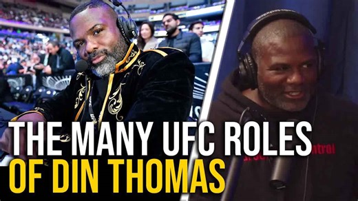 Din Thomas has multiple jobs with the UFC and always looks stylish
