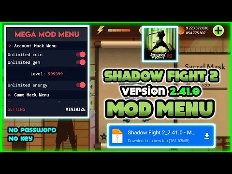 Shadow Fight 2 Mod Menu APK V2.41.6 || No password | No key 🔑