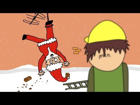 Santa Fails His MOT Test and Crashes Onto a Roof