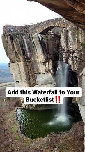 If you're interested in visiting this waterfall, you must go to Rock City Gardens in Georgia! Tickets are $17.95 per person and it's definitely worth it! You'll need at least 2 hours to walk through this entire garden and enjoy the views! There's much more than just this fall, if you wanna see what else this park has to offer, follow us @travelwiththisduo to see what's next! #traveler #travelcouple #travelphotography #travel #waterfalls #waterfall #beautifuldestinations #beautifulview #hikingtra