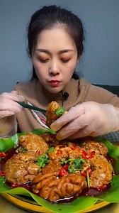 14K views · 243 reactions | Eating spicy marrow soup and legs pork so very delicious tasty spitting show good eating yummy .mp4 | My ASMR | Facebook