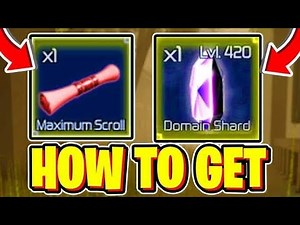 Jujutsu infinite easiest ways to get domain shard and maximum scroll
