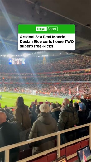 Arsenal fans react to their 3-0 WIN against Real Madrid 👀🔥 | Daily Mail Sport