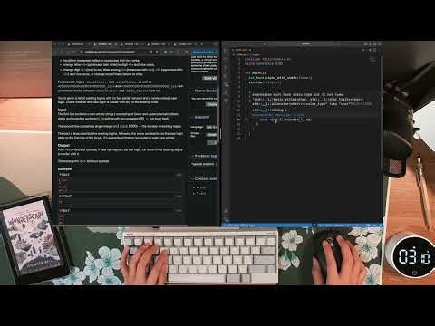 Codeforces | C++ | Rated 1200 | HHKB Type-S | real time | no talking | Short 159