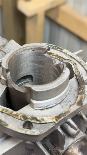 Yeah Yeah Yeah. Hone looks like trash. I know I know. I’ll do better next time! 🤣But will it run is the question! Looking at this ring gap I really thought it was going to be small but I guess not. This was a 38mm Piston which I had to replace. Seriously, this piston was in horrible shape. There are way more in depth youtube videos coming out about this bike and the repairs. Today’s YouTube video is Part 2 of the Sachs Balboa we recently refurbished. Go check it out, Part 1 too if you didn’t al