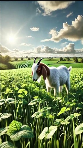 Goat eating a grass🌿 #goat